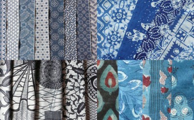 fabrics from Africa, Java and India