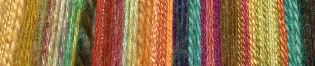 coloured yarn