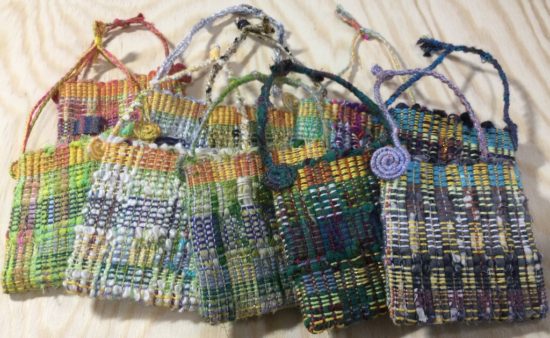 tiny handwoven bags